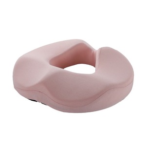 Cojín en forma de U para hemorroides, color rosa, transpirable, para asiento de oficina, soporte lumbar y para las nalgas - Product Image 1