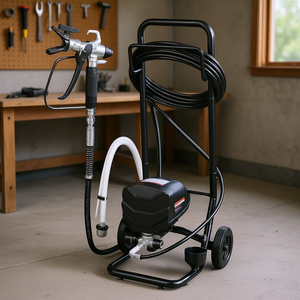 Máquina de Pintura en Aerosol Eléctrica de 650W y 3000PSI con Ruedas, Herramienta de Limpieza Profesional con Manguera y Boquillas - Product Image 2