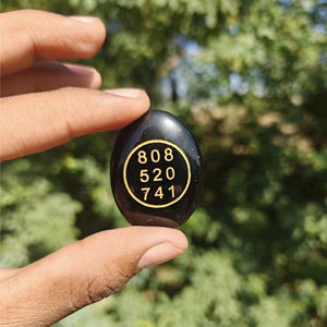 Moneda de Obsidiana Negra Súper Negra, Símbolo Sagrado, Cristal de Protección y Sanación Energética, Artesanía de Cristal al por Mayor - Product Image 1