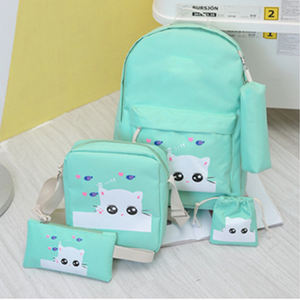 Conjunto de Mochila Escolar de Lona Personalizada para Niñas, 3 en 1, con Lonchera, Mochila para Portátil Universitaria, Mochila Casual para Adolescentes - Product Image 6