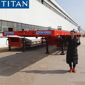 TITAN high bed trailer 45 ft flat body decks trailers for sale