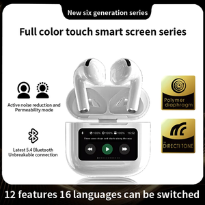 A12 Pro écran tactile LED LCD couleur Hifi stéréo haut ANC réduire activement éliminer le <span class=keywords><strong>bruit</strong></span> TWS dans l'oreille Sport <span class=keywords><strong>écouteurs</strong></span> - Product Image 3
