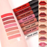 Rouge à lèvres liquide mat vegan 59 couleurs, longue tenue, waterproof, nude, marque privée, logo personnalisé, vente en gros de maquillage