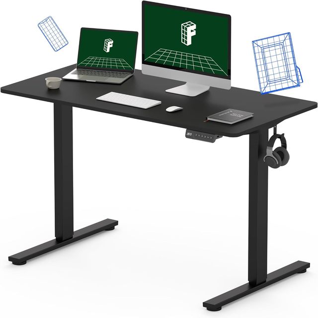 Factory Supply 48 Inches Whole-Piece Desktop Electric Sit Stand up Desk Memory Controller Home Office Desks