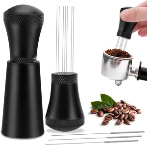 Kaffeezubehör WDT-Werkzeuge Barista-Hand-Espresso-Vertriebstool 10 Nadeln Espresso-Kaffeemühle