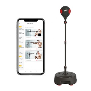 Wireless APP Floor Mount Stand Free Sand Boxing Slam Man Freestanding Heavy Fitness Punching Bag