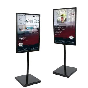 Wholesale manufacturer provide digital printing design outdoor promotion display holder vertical poster stand for trade show