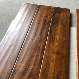 Rắn gỗ <span class=keywords><strong>maple</strong></span> khắc tay cạo lưỡi và Groove gỗ cứng ván óc chó màu sàn - Product Image 2