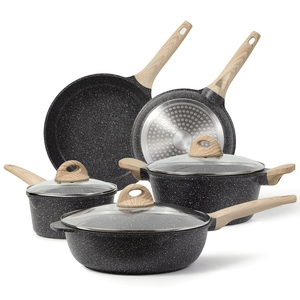 Juego de Ollas y <span class=keywords><strong>Sartenes</strong></span> Antiadherentes <span class=keywords><strong>Carote</strong></span> de Nuevo Diseño, Juego de Utensilios de Cocina, Olla Grande para Sopa con Doble Asa - Product Image 6