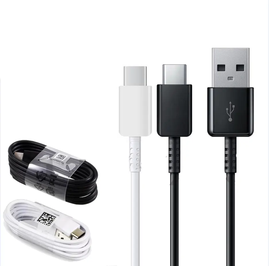 Зарядное устройство USB с 1,2 м белого и черного цвета, для быстрой зарядки зарядным устройством типа c USB кабель EP-DG950CBE DN930CWE USB кабель для передачи данных для Samsung Galaxy S8 / S8 плюс