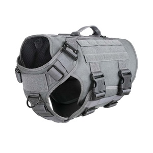 Luxo Ajustável Tactical <span class=keywords><strong>Dog</strong></span> Harness Solid Nylon Pet Vest Acolchoado Característica para Treinamento de Trabalho Não Puxando Serviço <span class=keywords><strong>Dog</strong></span> Harness - Product Image 4