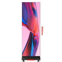 Écran LED portable pliable JUNCAI GOB P2.5 P3 pour affichage intérieur/extérieur avec roues et écran étendu