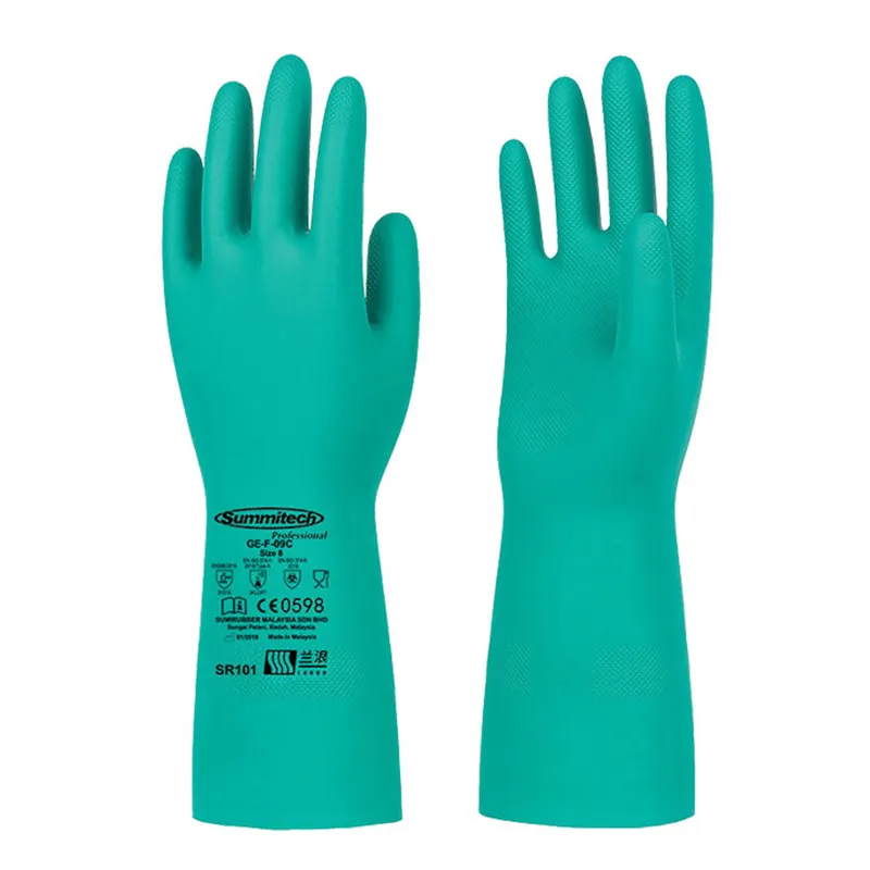 Guantes Nitrilo De Seguridad Labor Chemical Protection Waterproof Working Industrial Work Safety Gloves Nitrile