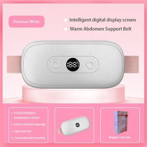 Inteligente Recarregável <span class=keywords><strong>Menstrual</strong></span> Aquecimento Pad Belt Vibration Relief Corpo Personalizado para Cãibras das Mulheres Alvo Cintura Alívio - Product Image 5