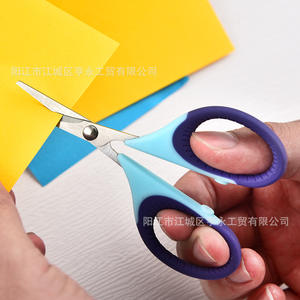 Sunrise – ensemble de 3 ciseaux multi-usages en acier inoxydable, manche bleu-violet, pour la maison, le bureau, l'artisanat, la couture, l'utilisation par les étudiants - Product Image 4