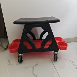 Asiento rodante para mecánico con rotación de 360 grados °   <span class=keywords><strong>Taburete</strong></span> Giratorio con Ruedas para Detallado Automotriz o Reparaciones en Posición Baja - Product Image 4