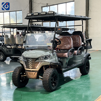 Voiturette de golf électrique tout-terrain 6 places CAMP Luxury Design homologuée pour la route, batterie 72V, mini buggy de golf, voiturette de club