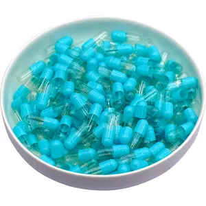 Size 00 0 1 2 3 4 Pearl blue Best Selling China Manufacturer Supplier Enteric Coated Capsule Shells