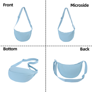 Sac <span class=keywords><strong>bandoulière</strong></span> personnalisé en nylon avec votre logo, forme croissant de lune, pour femme et <span class=keywords><strong>homme</strong></span>, sac messager, sac à dos de jour - Product Image 4