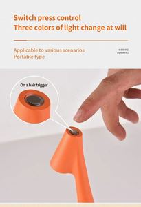Rechargeable <b>Wireless</b> Novelty Simple Desk <b>Lamp</b> Three Touch Dimming Levels Touch Control Adjustable Brightness Portable Reading - Product Image 2