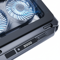 Base de refroidissement pour ordinateur portable à double ventilateur, refroidie par air, pour le bureau et l'e-sport