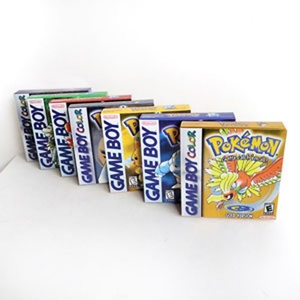 New Design 7 Colors Top Quality Gold Crystal Version Holographic Metallic Foil Finish <b>Game</b> Box for Gbc - Product Image 4