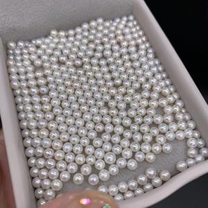 ไข่มุกน้ำจืดขนาด3-4มม. ไข่มุกอะโกย่า5A จากจีนสีขาวธรรมชาติสมบูรณ์แบบลูกปัดมุกน้ำจืดได้รับการรับรองสำหรับการทำเครื่องประดับ - Product Image 4