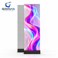 Écran LED flexible transparent COB P3.91 P6.25 P10.4 Affichage holographique pour fenêtre