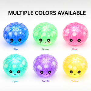 Colorful <b>Light</b> <b>up</b> Dumpling Squeeze <b>Toy</b> Cute Flashing <b>Sensory</b> Stress Relief Ball with Steamer Basket Packaging - Product Image 2