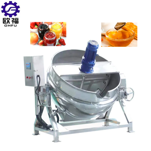 Olla de cocción industrial con doble camisa de vapor para cocinar, hervir mariscos, mezclar y preparar salsas y especias - Product Image 1