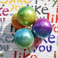 Vente en gros 22 pouces 4D feuille ballon arc-en-ciel Globos 4D effet hélium rempli décorations de fête d'anniversaire bébé douche jouet numérotation