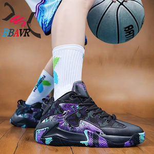 Zapatos de Baloncesto con Estampado de Grafiti de Moda China para Hombre - Product Image 6