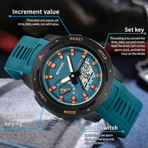 Reloj Electrónico SANDA 3360, Reloj Deportivo Multifuncional de Doble Pantalla en Oferta, Reloj de Pulsera Luminoso con Alarma y Resistente al Agua - Product Image 4