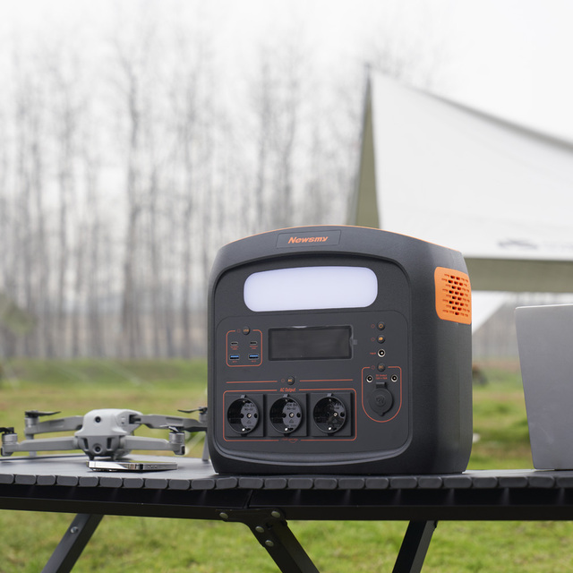 Newsmy 700W EU Stock LFP Battery High Capacity Mobile Supply Outdoor Camping 230V Backup Power Solar Portable Power Station