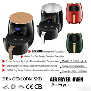 En Stock: <span class=keywords><strong>Freidora</strong></span> de Aire Inteligente de Alta Capacidad de 1400W y 6L, Control Digital Dual, Multifuncional, <span class=keywords><strong>Olla</strong></span> Eléctrica para Freír en el Hogar - Product Image 2