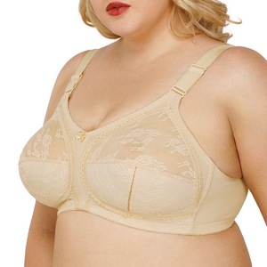 Reggiseni a <span class=keywords><strong>Coppa</strong></span> Intera Taglie Forti Sexy in Seta e Pizzo <span class=keywords><strong>80</strong></span>-115 <span class=keywords><strong>C</strong></span> D Set <span class=keywords><strong>Reggiseno</strong></span> e Mutandine per Donne Formose in Poliammide Nylon Cotone con Ganci - Product Image 5