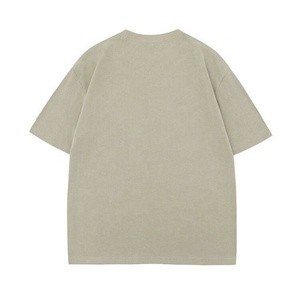 Camiseta vintage de gran tamaño con estampado de logotipo y hombros caídos camiseta unisex 100% algodón camiseta lisa - Product Image 2