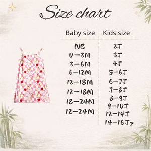 Robe Enfant DH ODM Groovy Wavy Checkerboard en Bambou, Robe Crayon Douce à Bretelles Cœur, Robe de Soirée pour Fillettes, Vêtements Préppy pour Tout-Petits - Product Image 3