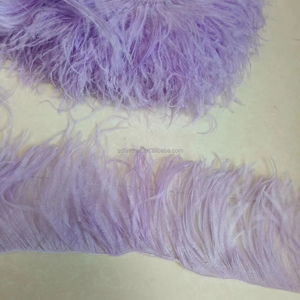 Frange en plumes d'<span class=keywords><strong>autruche</strong></span> sur cordon, 6-8 cm, nouveau design, <span class=keywords><strong>prix</strong></span> abordable, haute qualité, pour décorations, directement de l'usine du fabricant - Product Image 5
