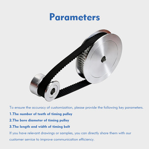 حزام توقيت <span class=keywords><strong>GT2</strong></span> بتصميم حلقة مغلقة من الشركة المصنعة للمعدات الأصلية، بكرة 200 مم بعدد أسنان يتراوح من 20 إلى 60، مناسب لأجهزة الجيم/الطابعات ثلاثية الأبعاد/ماكينات القهوة - Product Image 3