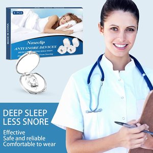 Lot de 8 dispositifs anti-ronflement en silicone magnétique, pince-nez anti-ronflement, solution anti-ronflement, confortable, aide à arrêter le ronflement - Product Image 3