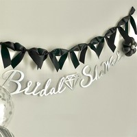 INS nœud papillon ruban guirlande drapeaux princesse filles bébé chambre tenture murale décoration fanion pépinière décor fête bannière Photo accessoires
