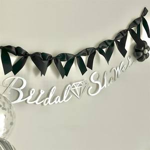 INS nœud papillon ruban <span class=keywords><strong>guirlande</strong></span> drapeaux princesse filles bébé chambre tenture murale décoration <span class=keywords><strong>fanion</strong></span> pépinière décor fête bannière Photo accessoires - Product Image 2