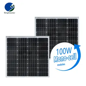 Grosir set lengkap panel surya 100W untuk memasang rumah sistem panel surya 100w dengan CE, TUV