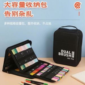 ชุดสีน้ำพร้อมปากกามาร์กเกอร์หัวแปรงแบบนุ่มยืดหยุ่นได้ หลากสี สำหรับนักเรียนและศิลปิน - Product Image 3
