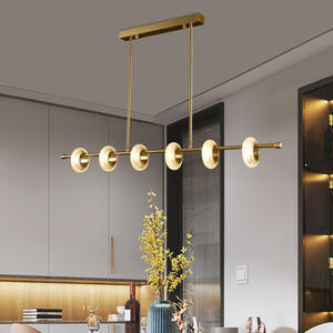 โคมไฟระย้าคริสตัลทรงวงแหวนสไตล์โพสต์โมเดิร์นสุดหรู พร้อมแหล่งกำเนิดแสงโมเลกุล สำหรับห้องนอน ห้องรับประทานอาหาร และห้องนั่งเล่น - Product Image 3