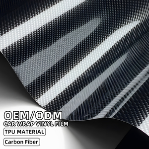 Brillante transparente TPU <span class=keywords><strong>fibra</strong></span> <span class=keywords><strong>de</strong></span> <span class=keywords><strong>carbono</strong></span> aspecto pintura protección coche envoltura película Anti amarilleo resistente a los arañazos duradero <span class=keywords><strong>vinilo</strong></span> Flexible - Product Image 1