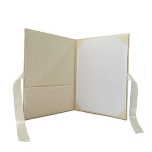 Protège-diplôme personnalisé en lin A4, porte-documents de remise de diplôme unisexe ODM, étui à certificat personnalisé pour la remise des diplômes, le bureau et l'école - Product Image 5