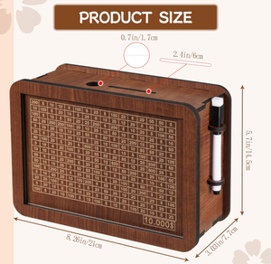 <span class=keywords><strong>Tirelire</strong></span> en bois en gros, boîte de défi d'épargne de 10 000 $, <span class=keywords><strong>grande</strong></span> boîte d'épargne en bois <span class=keywords><strong>pour</strong></span> enfants et adultes - Product Image 2