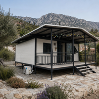 Villa conteneur extensible de luxe homologuée SAA, fabriquée au Canada, cabane modulaire préfabriquée pour opérateurs de glamping et de camping